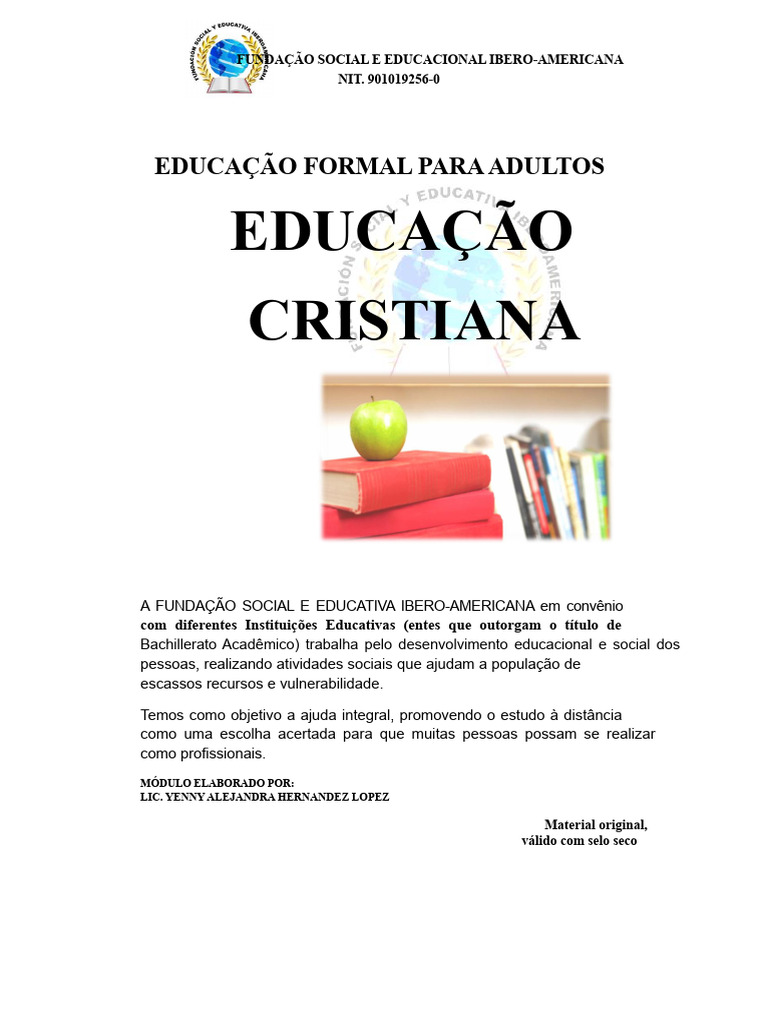 Educação Cristã e Metodologia Ibero-Americana | PDF | Jesus | Novo ...