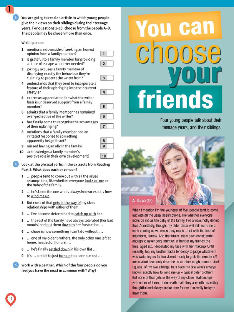 Reading Part 4 | PDF