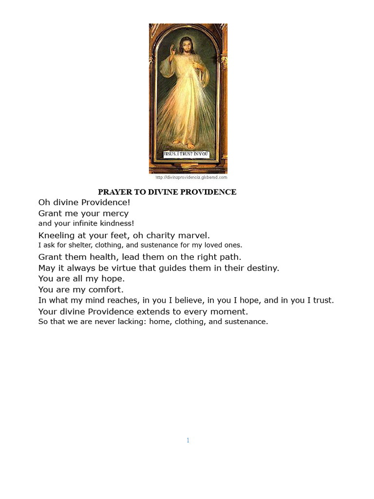 Prayers for Divine Protection and Guidance | PDF | Mary, Mother Of ...