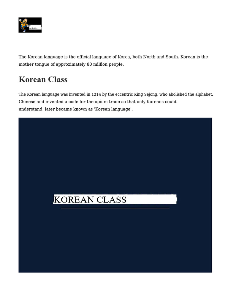 Learn Korean: Basics and Resources | PDF | Korean Language | Language ...