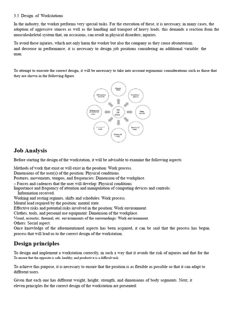 3.5 Workstation Design | PDF | Chair