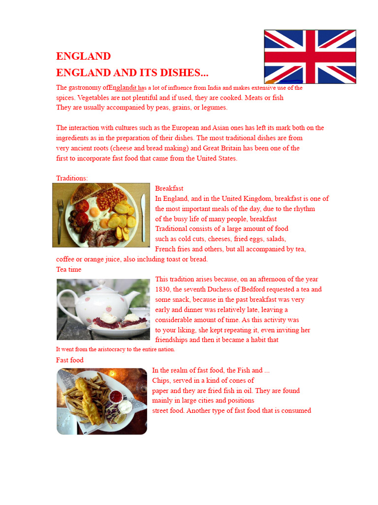 Traditional English Cuisine and Dishes | PDF | French Fries | Roasting