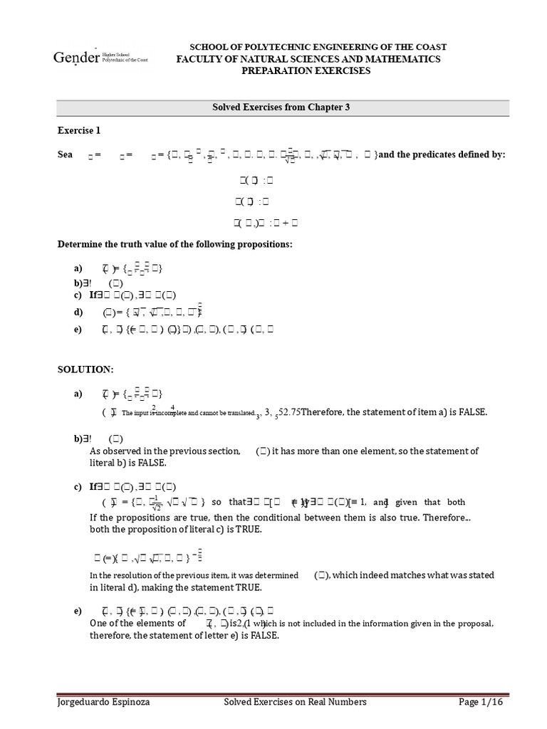 Chapter 3 - Solved Exercises | PDF | Truth | Real Number
