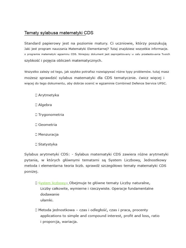 Program Nauczania | PDF