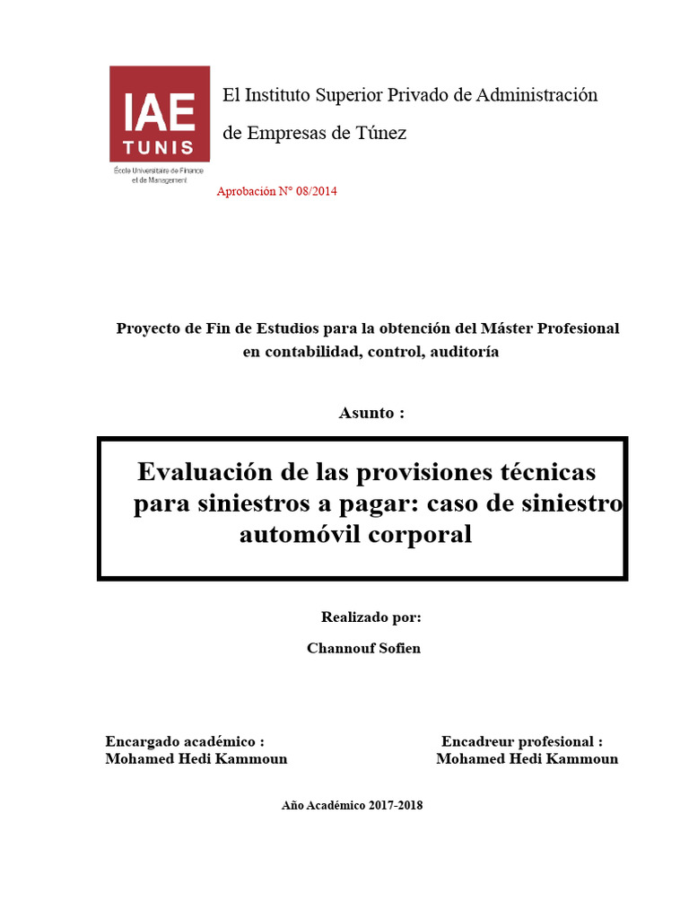 Evaluación de Provisiones Técnicas en Seguros | PDF | Seguro | Reaseguro