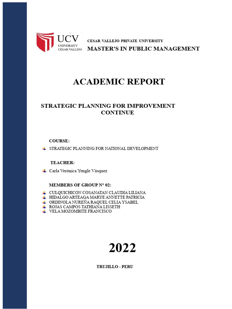 Strategic Planning for Public Management | PDF | Strategic Planning ...