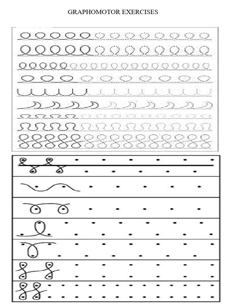 Graphomotor Exercises | PDF