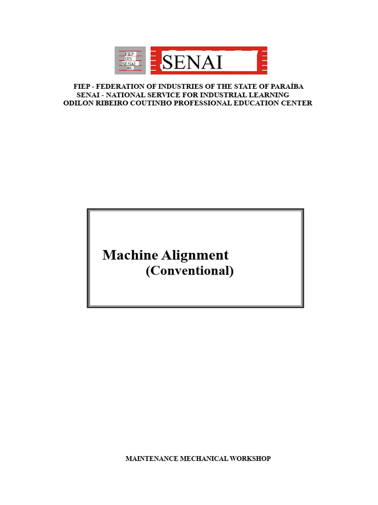 Machine Alignment Manual - Conventional PDF | PDF | Machines | Rotation