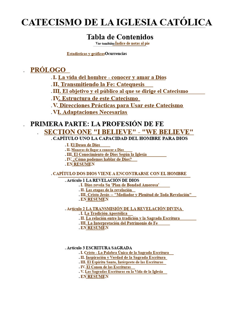 Catecismo de la Iglesia Católica | PDF | Sacramentos | Oración