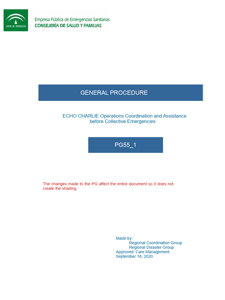 ECHO CHARLIE Emergency Coordination Guide | PDF | Emergency | Emergency ...