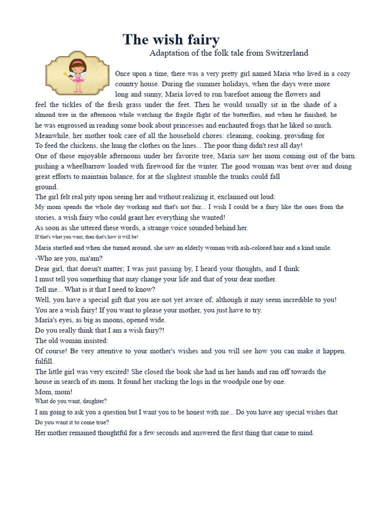 The Fairy of Wishes | PDF