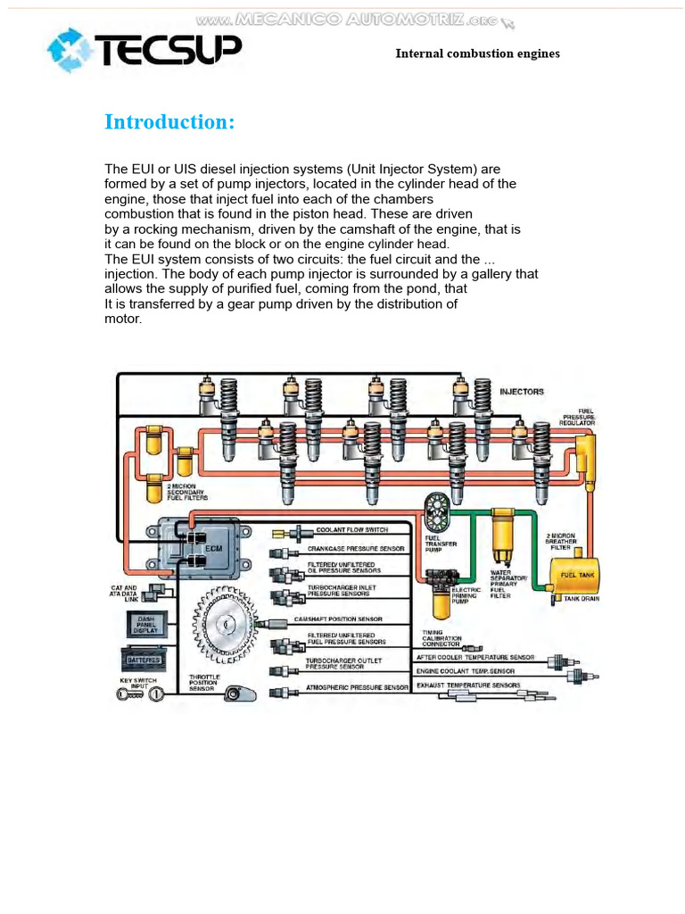 Manual Constitution Functioning Diesel Injection System Eui Internal ...