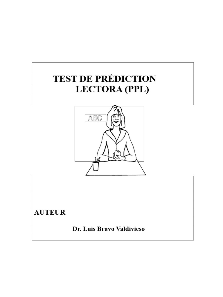 Test de Prédiction de Lecture (PPL) | PDF | Sciences cognitives ...