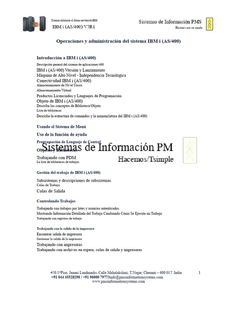 Guía Completa de IBM i (AS/400) | PDF | Biblioteca (informática ...