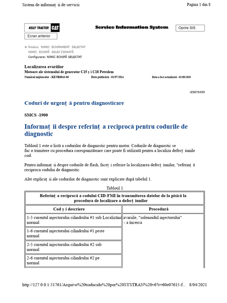 Coduri de Erori | PDF