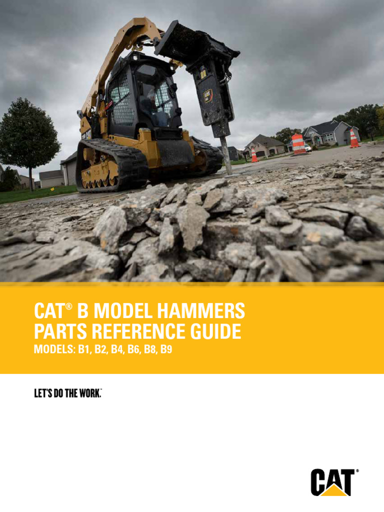 Cat B1 Hammer Parts & Maintenance Guide | PDF | Piston | Loader (Equipment)