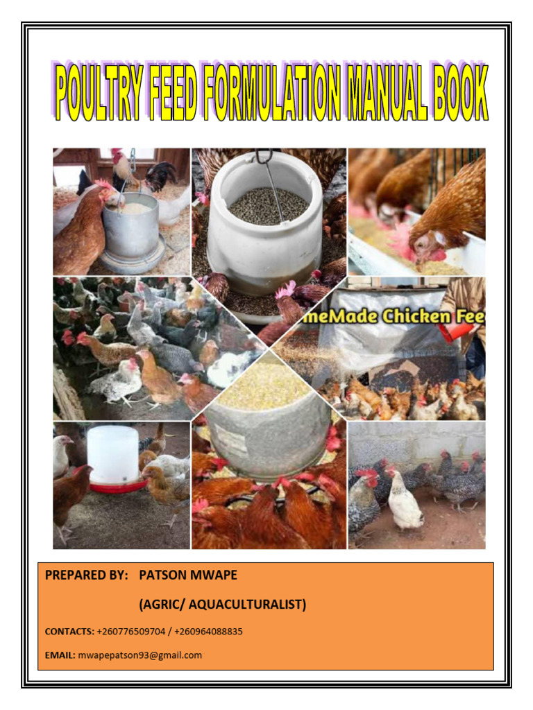 Poultry Feed Formulation Guide | PDF | Cereals | Soybean