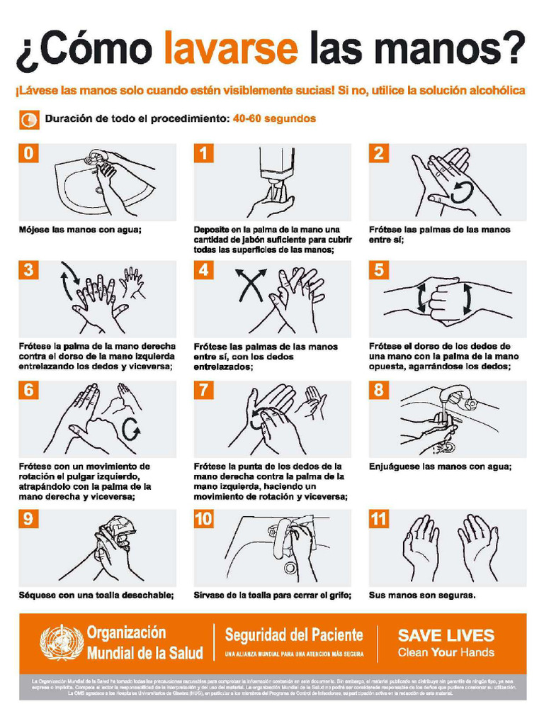 1 - Once Pasos de Lavado de Manos | PDF