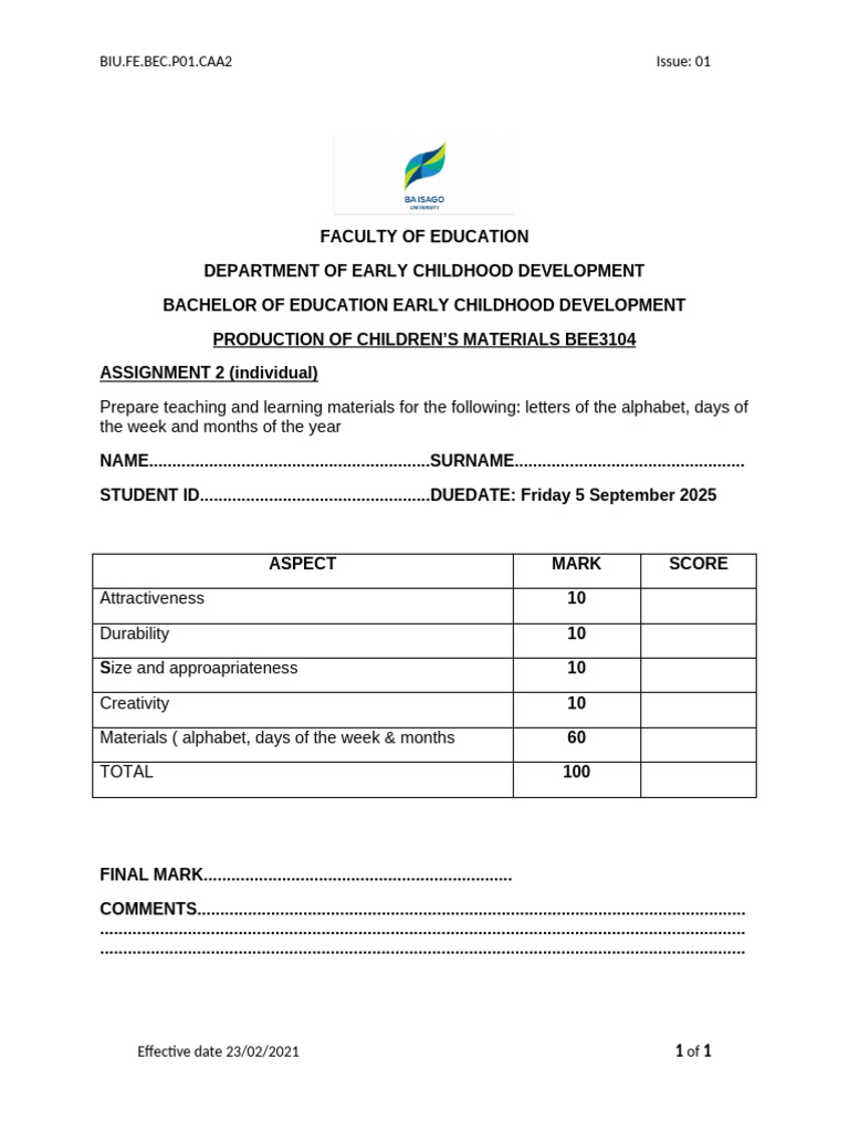 Production Ass 2 Cover Page-1 | PDF