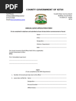TSC Sick Leave Application Form | PDF