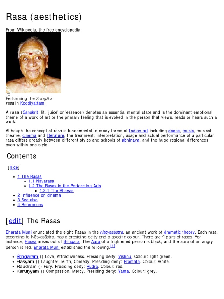 Rasa Aesthetics) PDF Aesthetics Science