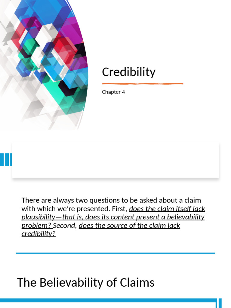 Evaluating Claim Credibility and Sources | PDF | Wikipedia | News