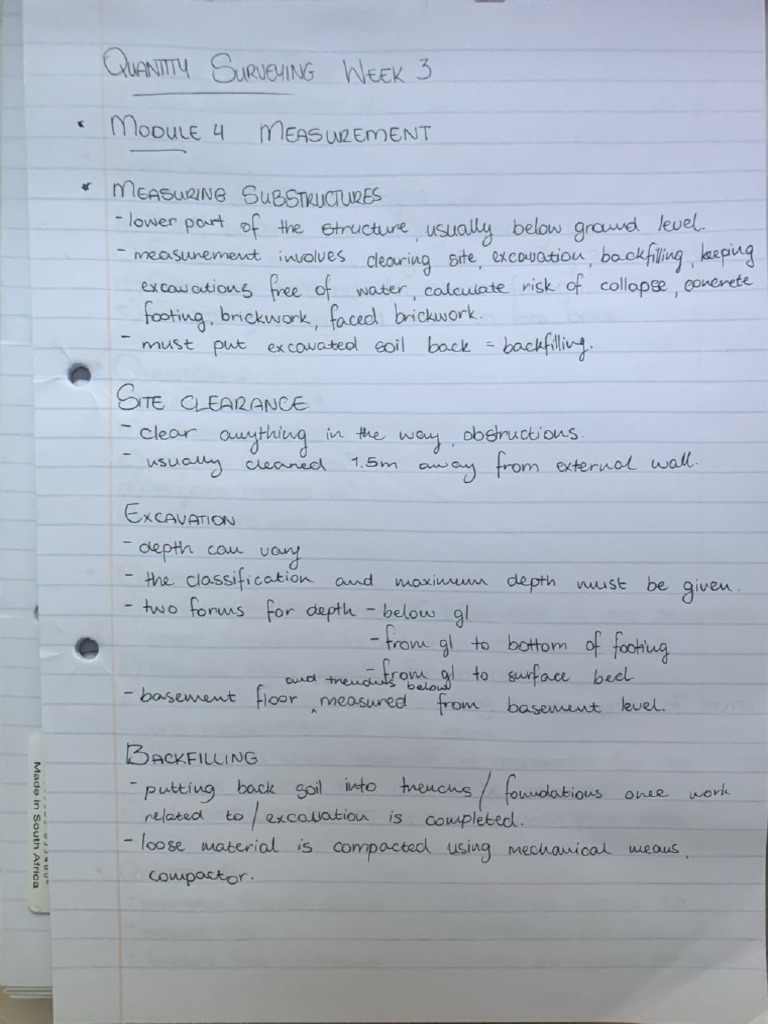 QS Class Notes Week 3 | PDF
