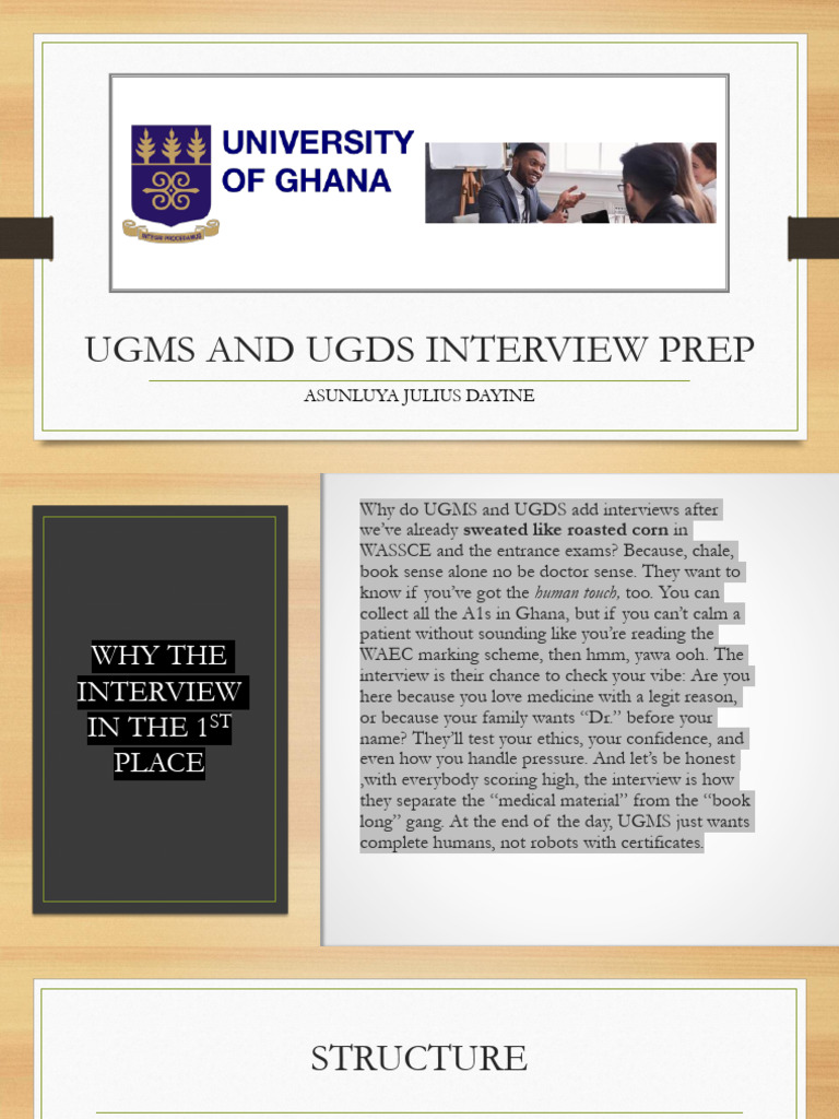 UGMS and UGDS Interview Preparation Guide | PDF