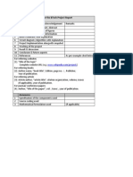 BTech Project Report Format Guide