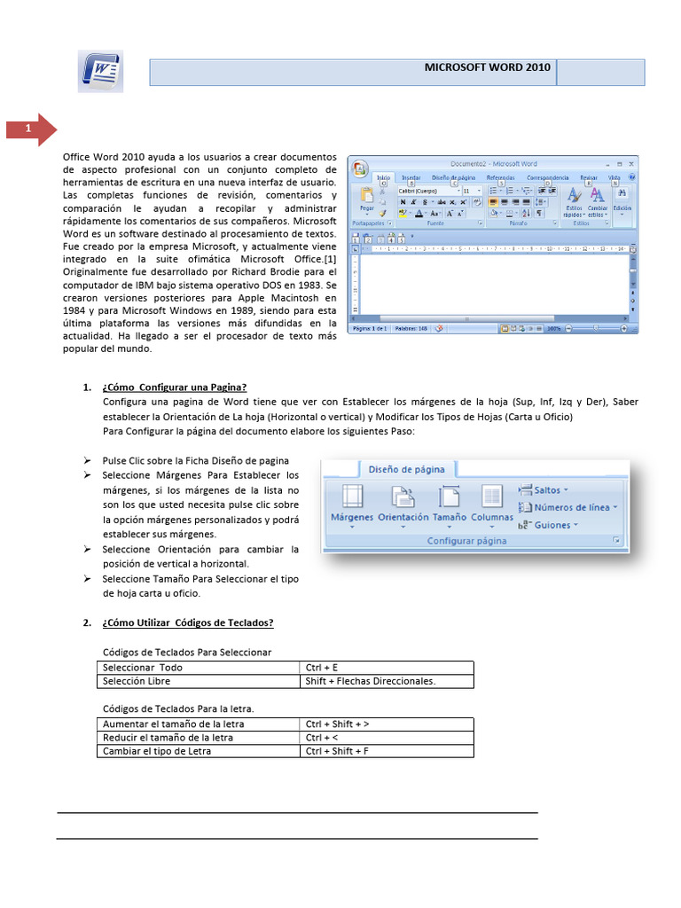 Guía Completa de Microsoft Word 2010 | PDF | Microsoft Word | Microsoft