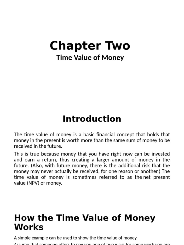 Understanding Time Value of Money | PDF | Time Value Of Money | Inflation