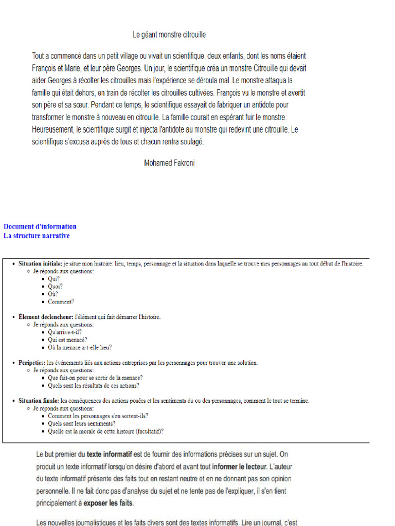 La Narration | PDF