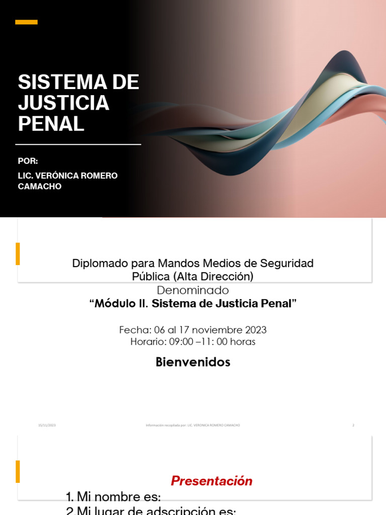 Módulo II: Sistema de Justicia Penal | PDF | Queja | Fiscal