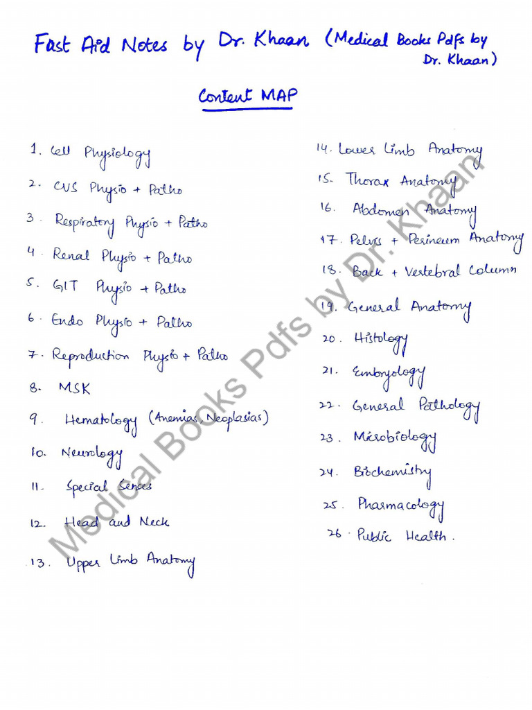 Fast Aid Notes 20. Histology | PDF