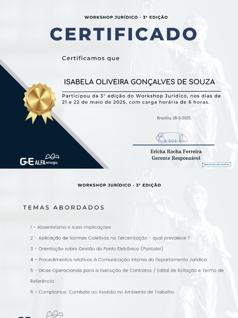 Certifica Do | PDF