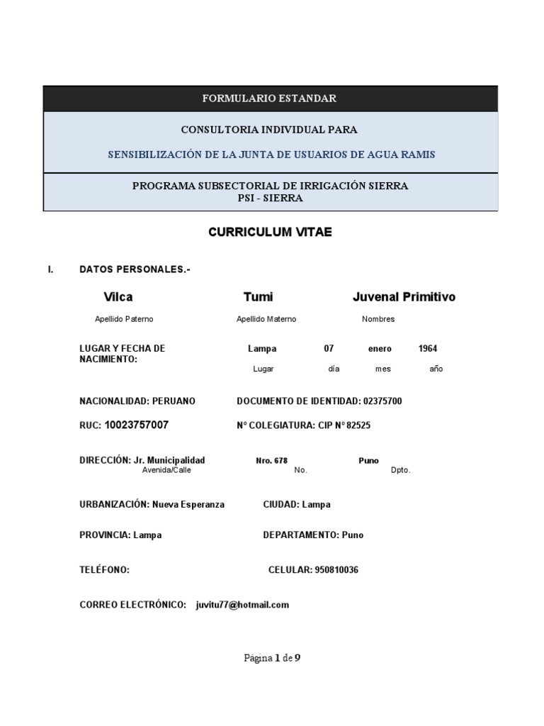 Sample of cv for job application picture