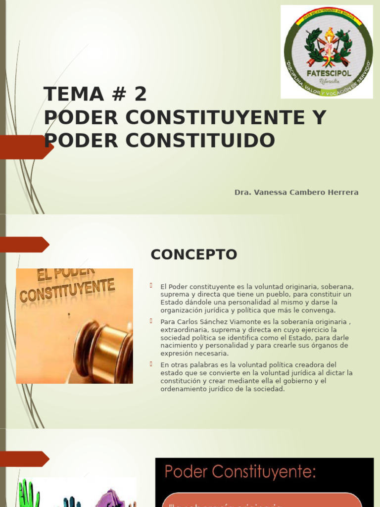Poder Constituyente y Constituido en Bolivia | PDF | Constitución | Bolivia