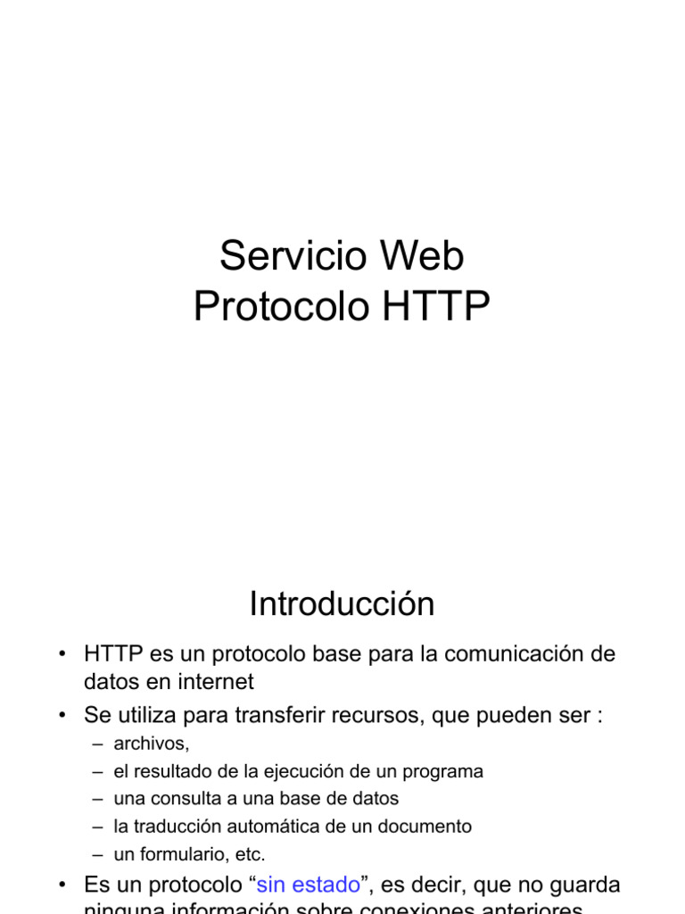 Protocolo HTTP y Servidores Web 2024 | PDF | Servidor web | Internet y web
