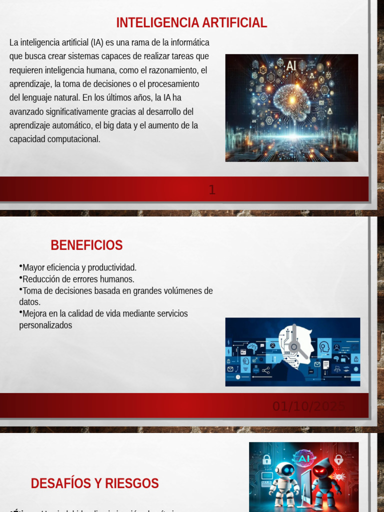 Beneficios y Desafíos de la IA | PDF
