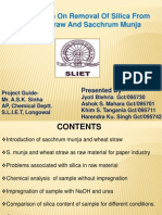 Removal of Silica from Wheat Straw and Sacchrum Munja