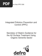 d037 Surface Treatment Using Organic Solvents Sector