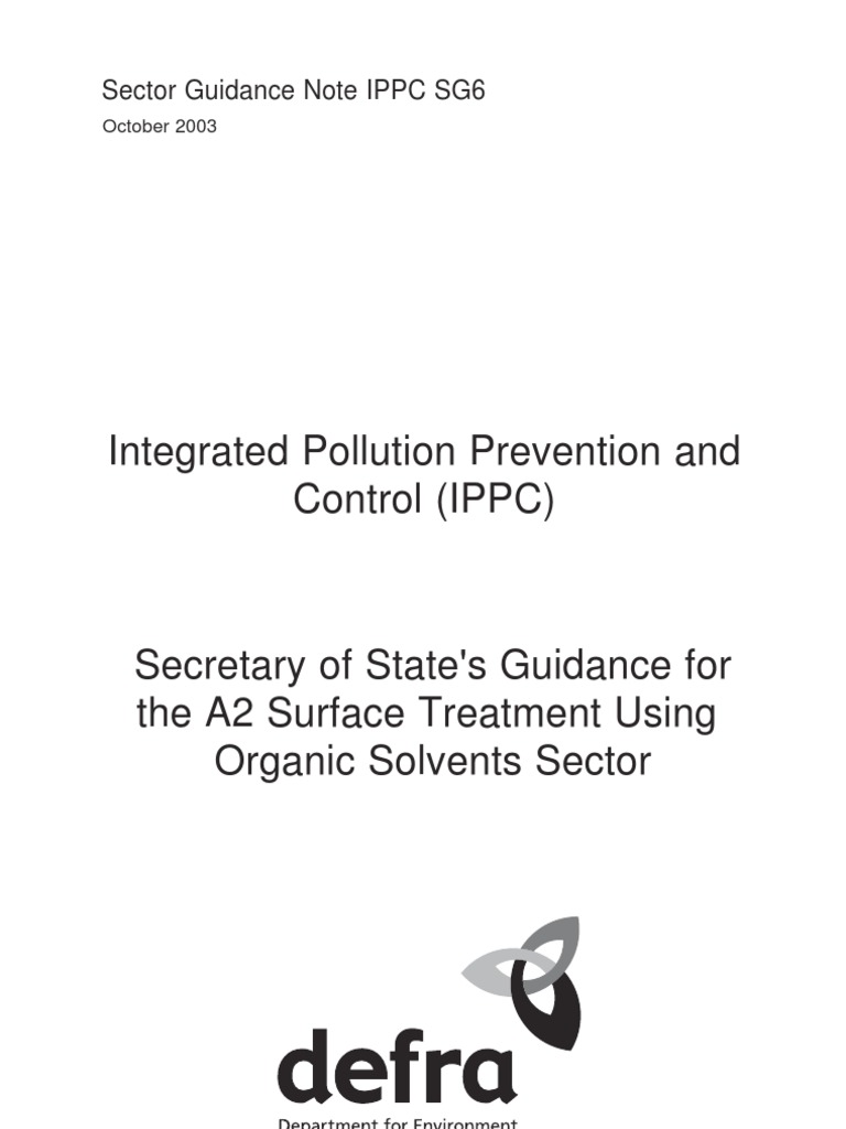 d037 Surface Treatment Using Organic Solvents Sector PDF Volatile