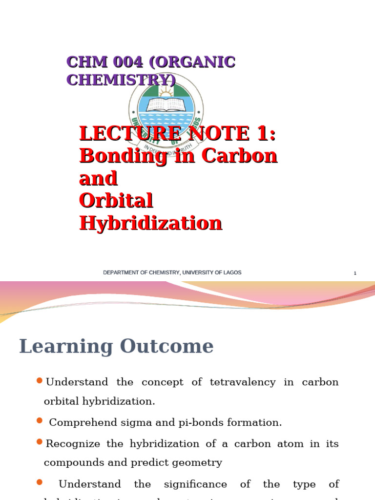 Carbon Bonding and Hybridization Concepts | PDF | Chemical Polarity ...