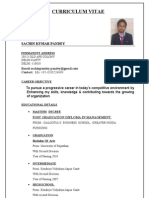 CV for Sachin Kumar Pandey