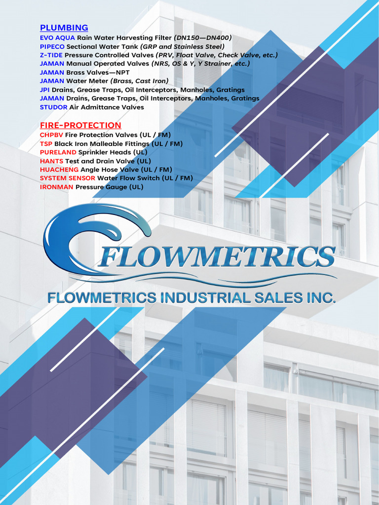 Flowmetrics Industrial Sales Overview | PDF | Valve | Chemical Engineering