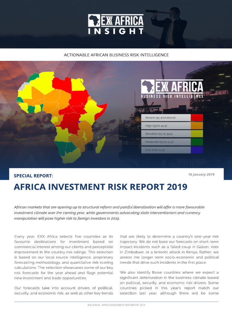 Top Investment Destinations in Africa 2019 | PDF | International ...