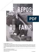 — Le repos du Fakir