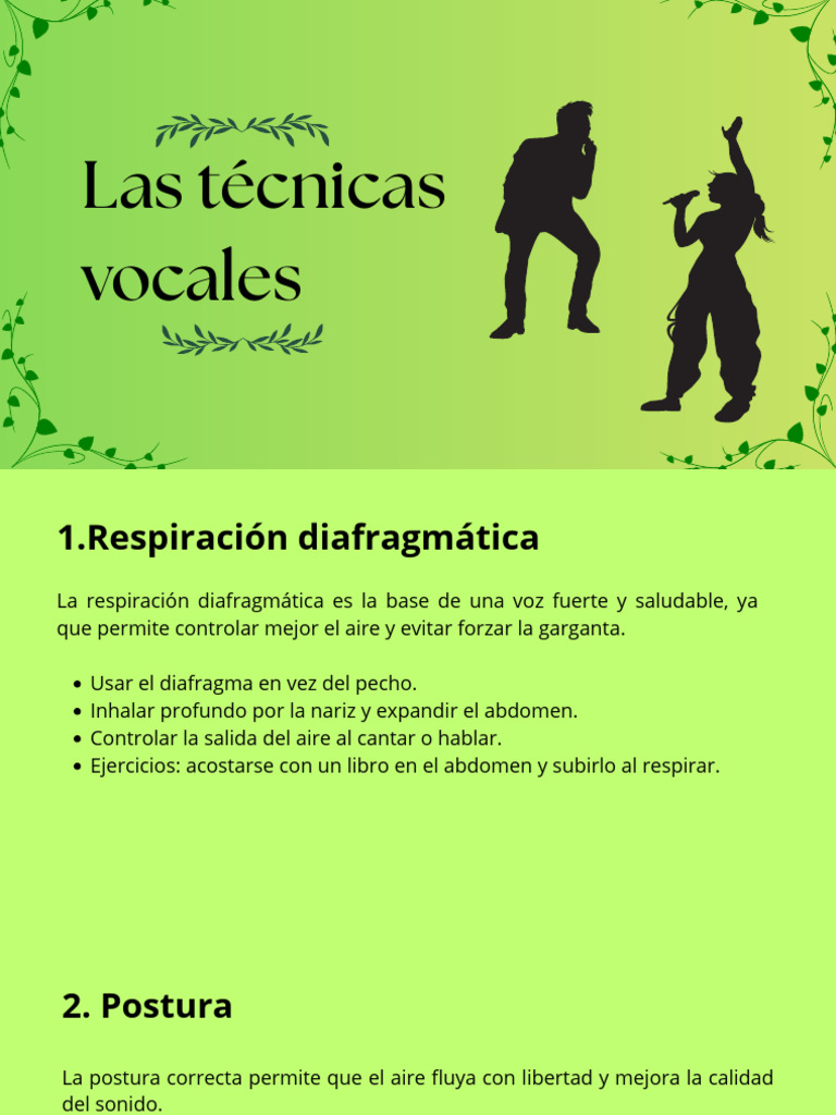 Técnicas para Mejorar la Voz | PDF
