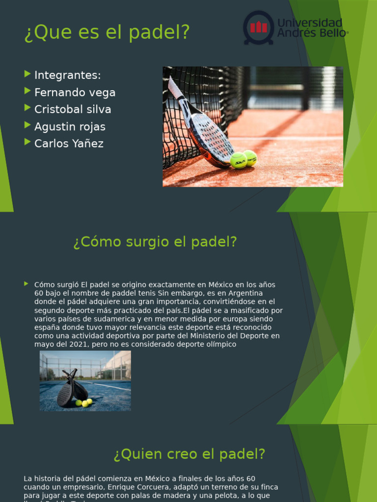 ¿Qué es el pádel y sus reglas? | PDF | Deportes