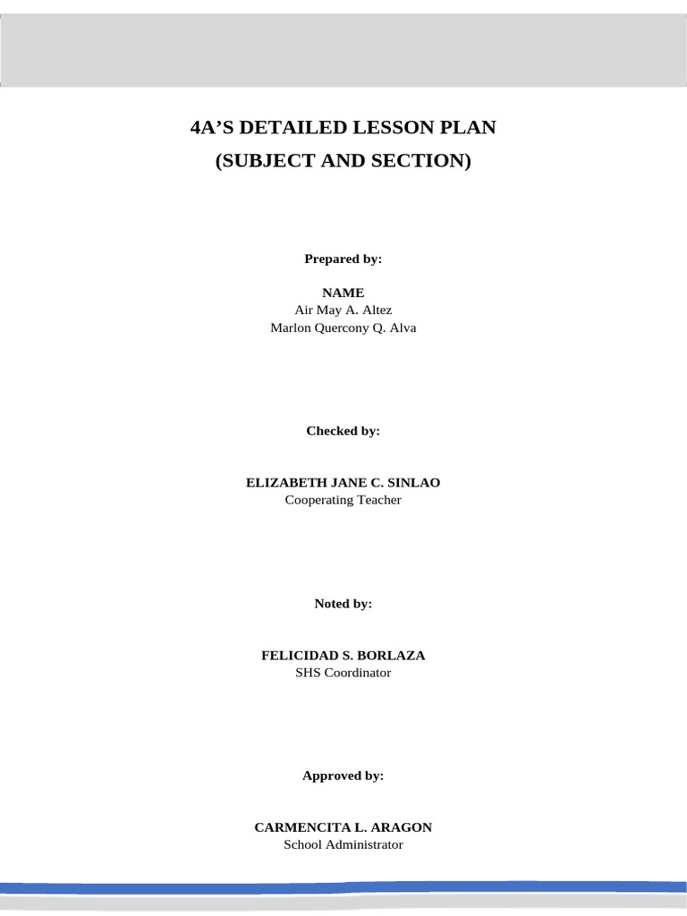 Detailed Lesson Plan 2025 2026 | PDF | Gesture | Public Speaking